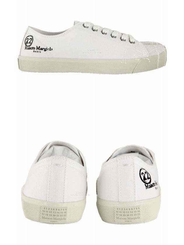 Men's Painted Tabi Stitch Tabi Low Top Sneakers White - MAISON MARGIELA - BALAAN 5