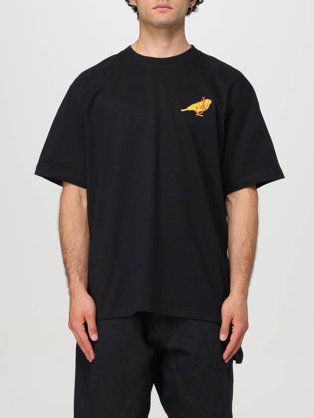 T-shirt di cotone con logo Jw Anderson - JW ANDERSON - BALAAN 1