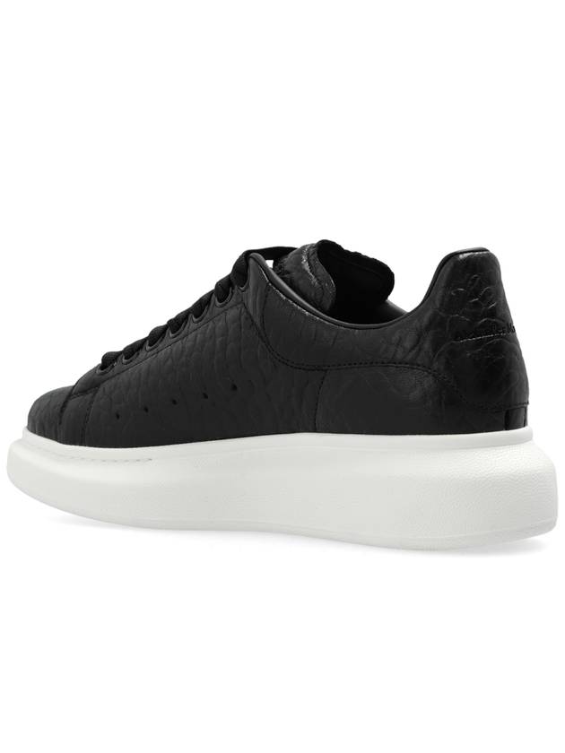 Oversized Lace-Up Low-Top Sneakers Black - ALEXANDER MCQUEEN - BALAAN 6