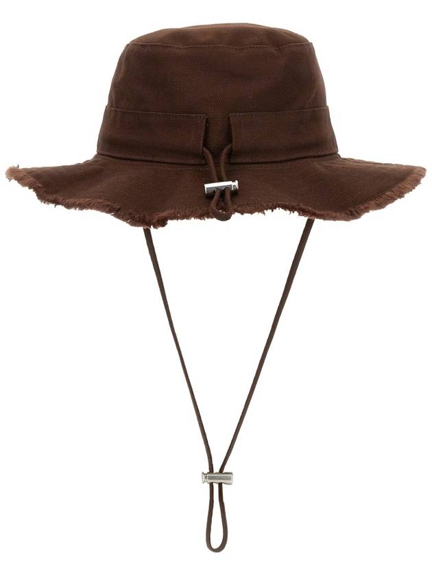 Le Bob Artichaut Cotton Bucket Hat Brown - JACQUEMUS - BALAAN 3