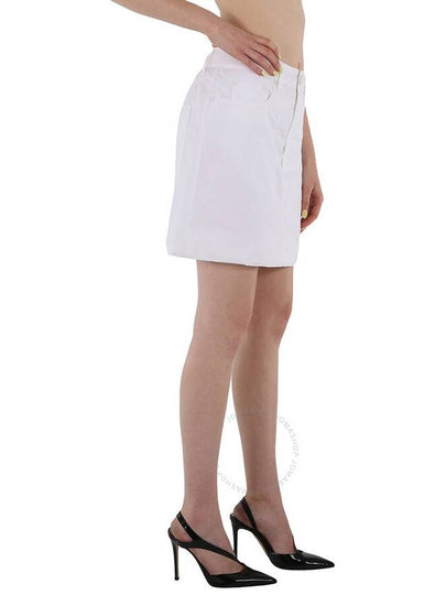 MM6 Ladies White High-rise Short Skirt, Brand Size 38 (US Size 6) - MAISON MARGIELA - BALAAN 2