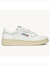 Medalist Leather Low Top Sneakers White - AUTRY - BALAAN 2