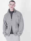 Heavy Knit Two way Zip up Gray - CHANCE'S NOI - BALAAN 3