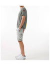 Men's Track Back Logo Short Sleeve T-Shirt Grey - PARAJUMPERS - BALAAN 7