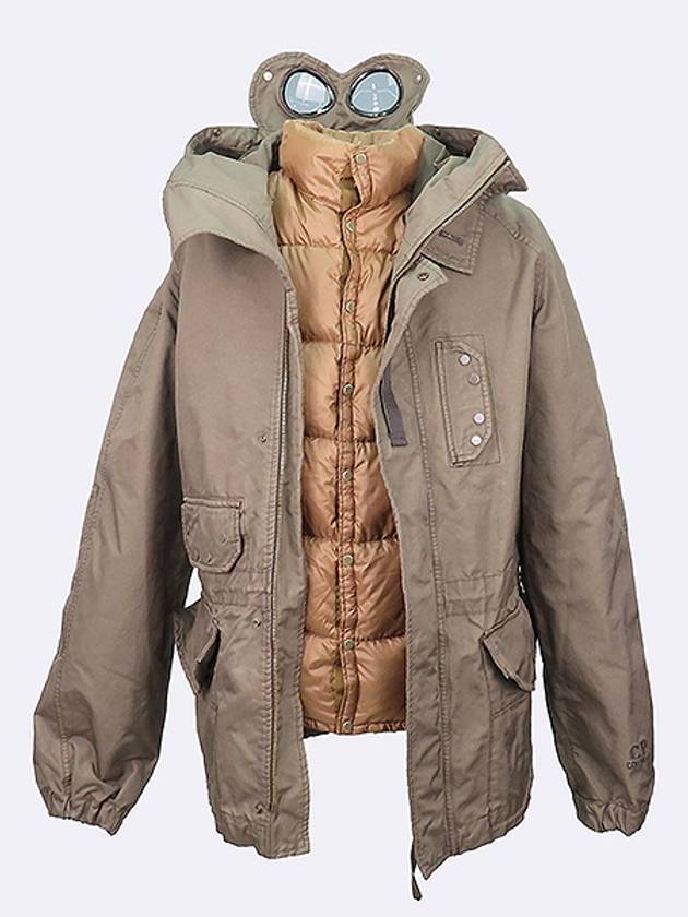 C P COMPANY CPU0665 Gray color goggle hood men s windbreaker jacket lining SET - CP COMPANY - BALAAN 1