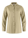 Women's Abisko Hike Long Sleeves Shirt Beige - FJALL RAVEN - BALAAN 2