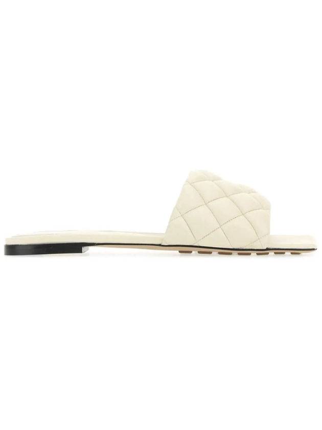 Padded Quilted Slippers Ivory - BOTTEGA VENETA - BALAAN 1