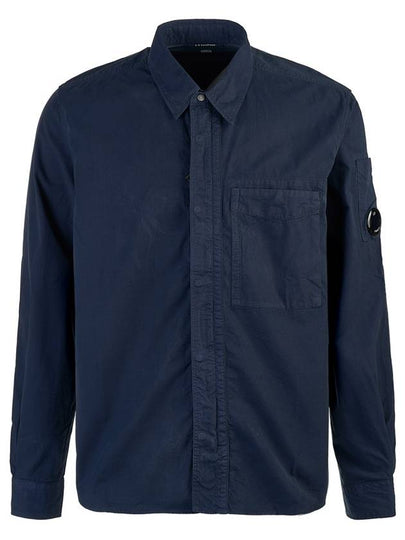 Gabardine Utility Long Sleeve Shirt Navy - CP COMPANY - BALAAN 2