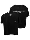 Cotton Back Logo Short Sleeve T-Shirt Black - WOOYOUNGMI - BALAAN 2