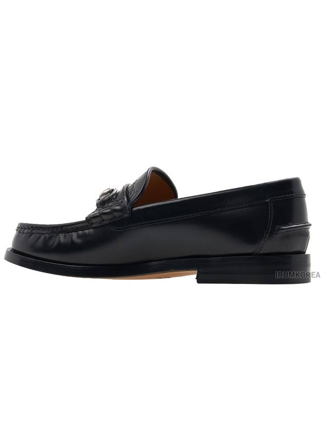 Men's GG Horsebit Leather Loafers Black - GUCCI - BALAAN 4