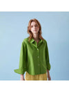 Women's Small Fit Outerwear Trendy Shirt Green - VOYONN - BALAAN 5