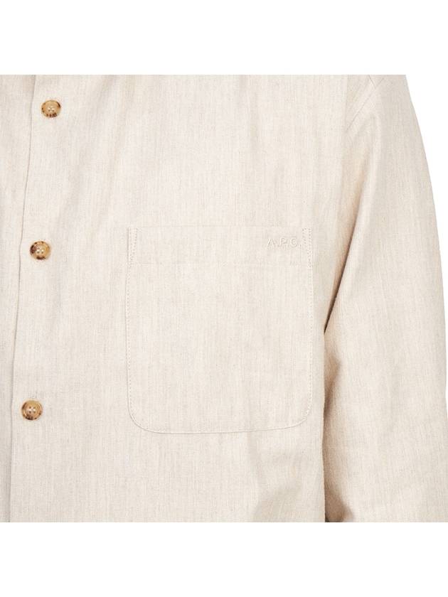 Malo Logo Cotton Long Sleeve Shirt Beige - A.P.C. - BALAAN 11