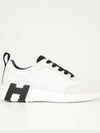 Bouncing Low Top Sneakers Blanc Noir - HERMES - BALAAN 2