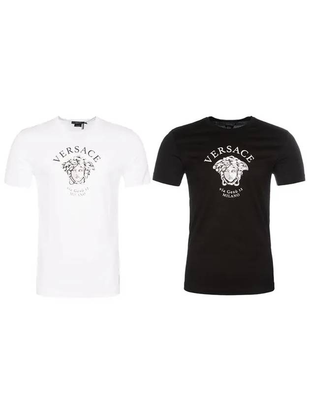 Medusa logo printing short sleeve t-shirt A88659 A228806 - VERSACE - BALAAN 6