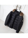 Cluny Long Down Jacket Black - MONCLER - BALAAN 8