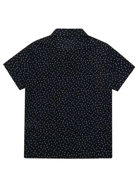 Women’s Janhart Short Sleeve Blouse 6123LZUCNAVY - BLACK&WHITE - BALAAN 2