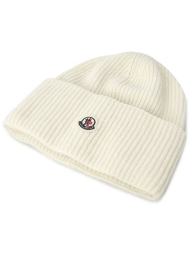 Wool Beanie White - MONCLER - BALAAN 4