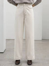 Mincy hidden banding brushed wide cotton pants - MONO AT.D - BALAAN 1