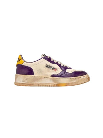Medalist Super Vintage Low Top Sneakers Purple - AUTRY - BALAAN 1
