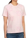 Women's Anchor Logo Round Short Sleeve T-Shirt Pink - THOM BROWNE - BALAAN 4