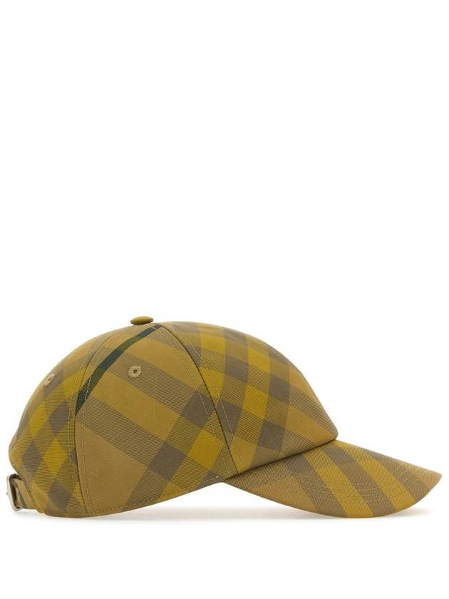 Check Base Ball Cap Yellow - BURBERRY - BALAAN 3