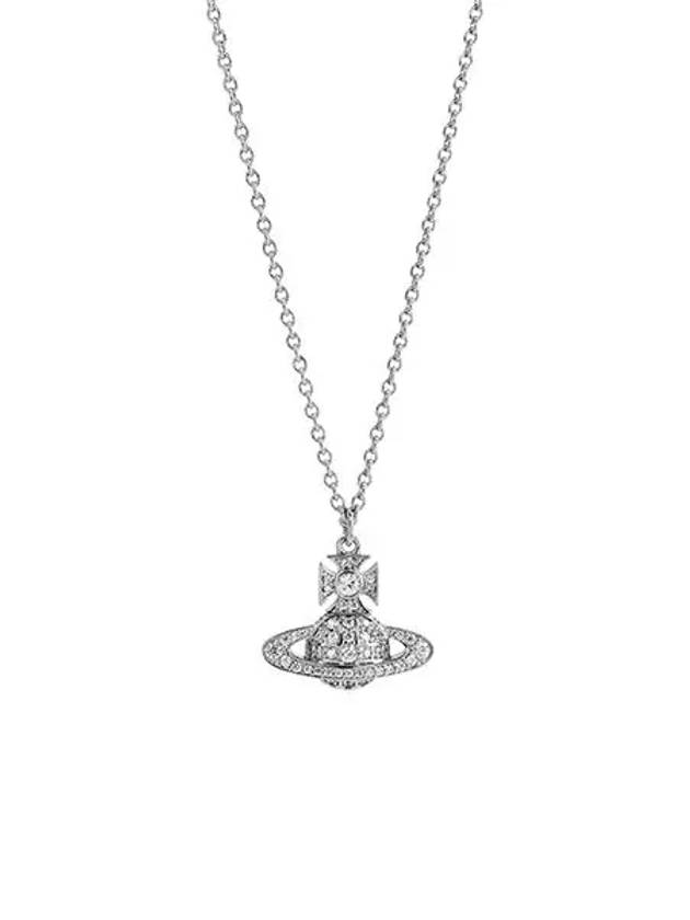 Carmella Bath Relief Pendant Necklace Platinum White - VIVIENNE WESTWOOD - BALAAN 2