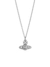 Carmella Bath Relief Pendant Necklace Platinum White - VIVIENNE WESTWOOD - BALAAN 3