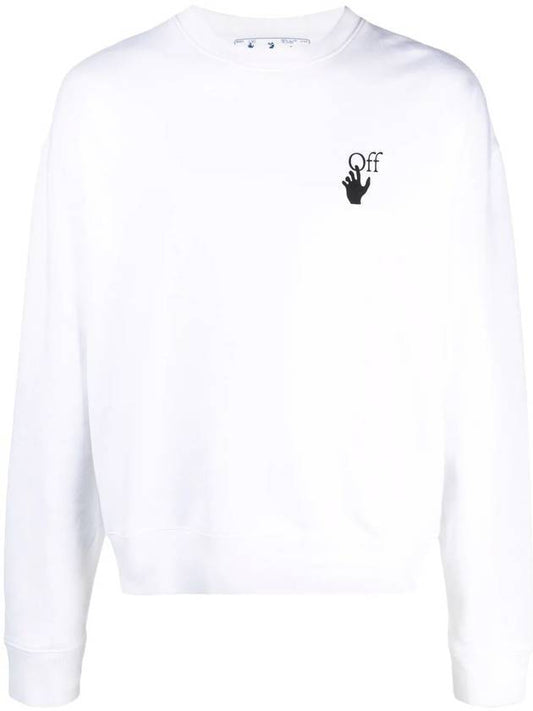 Bubble Arrow Crew Neck Sweatshirt White - OFF WHITE - BALAAN 1