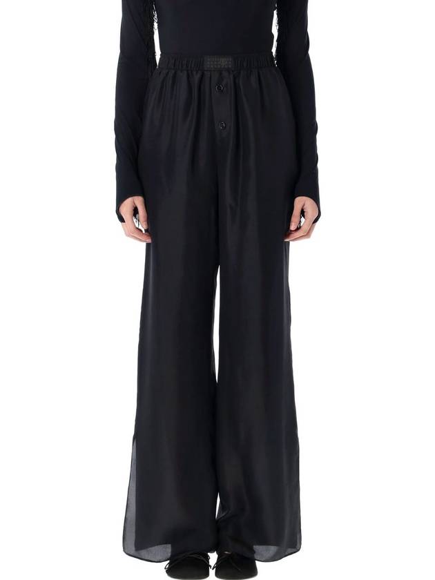 Mm6 Maison Margiela Pyjamas Style Silk Pant - MAISON MARGIELA - BALAAN 1