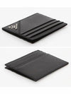 Saffiano Leather Card Wallet Black - PRADA - BALAAN 4