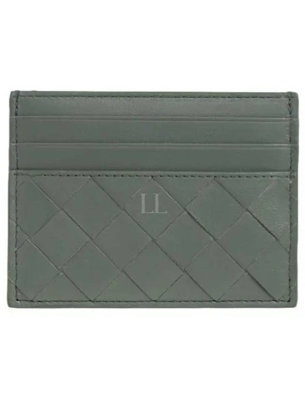 Intrecciato Leather Card Wallet Aloe - BOTTEGA VENETA - BALAAN 2