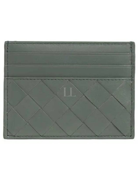 Intrecciato Leather Card Wallet Aloe - BOTTEGA VENETA - BALAAN 2