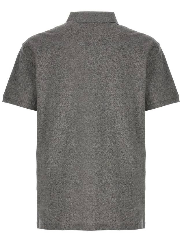 Logo Slim Fit Short Sleeve Polo Shirt Heather Grey - POLO RALPH LAUREN - BALAAN 3