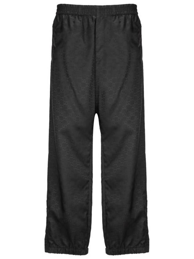 Horsebit detail straight pants black - GUCCI - BALAAN 1