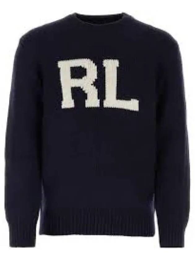 Intarsia knit RL wool sweater blue 1236686 - POLO RALPH LAUREN - BALAAN 1