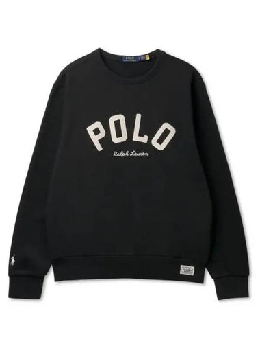 RL fleece logo sweatshirt black - POLO RALPH LAUREN - BALAAN 1