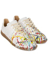 Men's Replica German Army Paint Low Top Sneakers White - MAISON MARGIELA - BALAAN 4