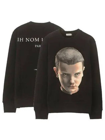 NUS20242 009 Eleven Archive Printing Sweatshirt Black Men s TR 271579 - IH NOM UH NIT - BALAAN 1