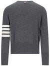 Diagonal Classic Cashmere Knit Top Grey - THOM BROWNE - BALAAN 3