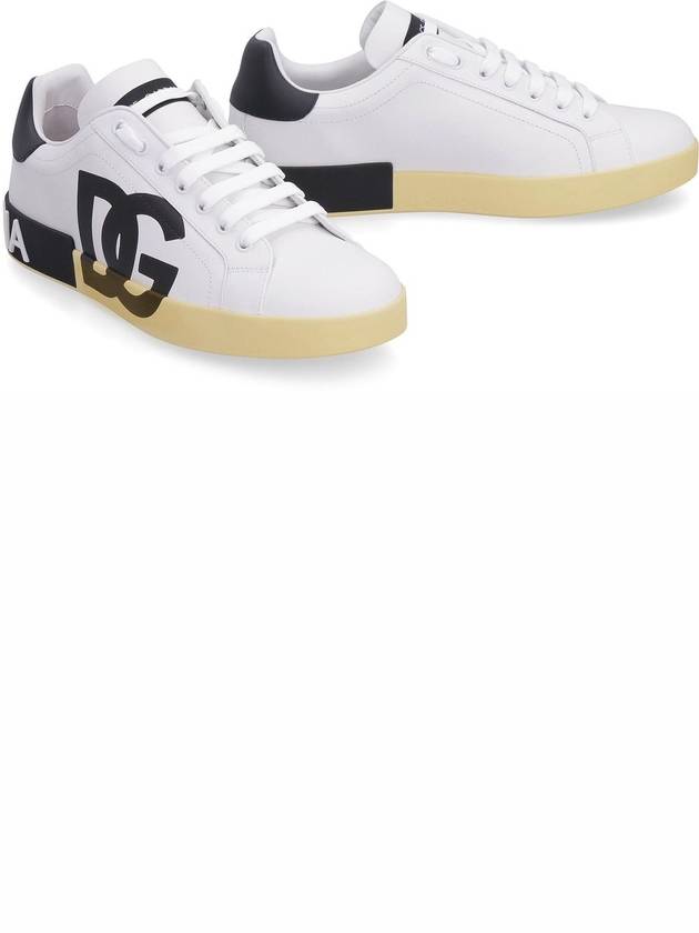 Saint Tropez Calfskin Sneakers White - DOLCE&GABBANA - BALAAN 4