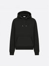 CD Icon Organic Cotton Fleece Hoodie Black - DIOR - BALAAN 2