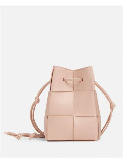 Intrecciato Cassette Small Bucket Bag Pink - BOTTEGA VENETA - BALAAN 2