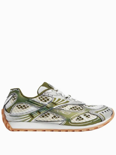 Orbit Mesh Rubber Low Top Sneakers Green - BOTTEGA VENETA - BALAAN 2