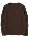 Logo Patch Crew Neck Sweatshirt Brown - CP COMPANY - BALAAN 3