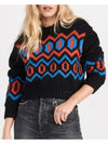 pattern orc wool sweater K2011 - GANNI - BALAAN 2