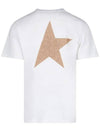 Men's Gold Star Glitter Logo Short Sleeve T-Shirt White - GOLDEN GOOSE - BALAAN 4