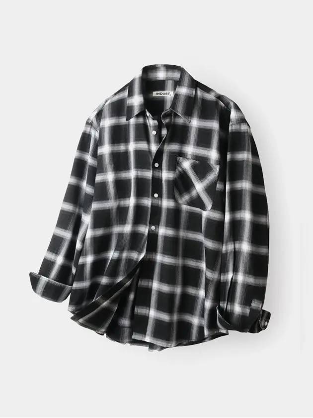 Tartan check shirt black - INDUST - BALAAN 9