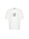 20/1 Jersey Boxy Logo Short Sleeve T-Shirt White - CP COMPANY - BALAAN 1