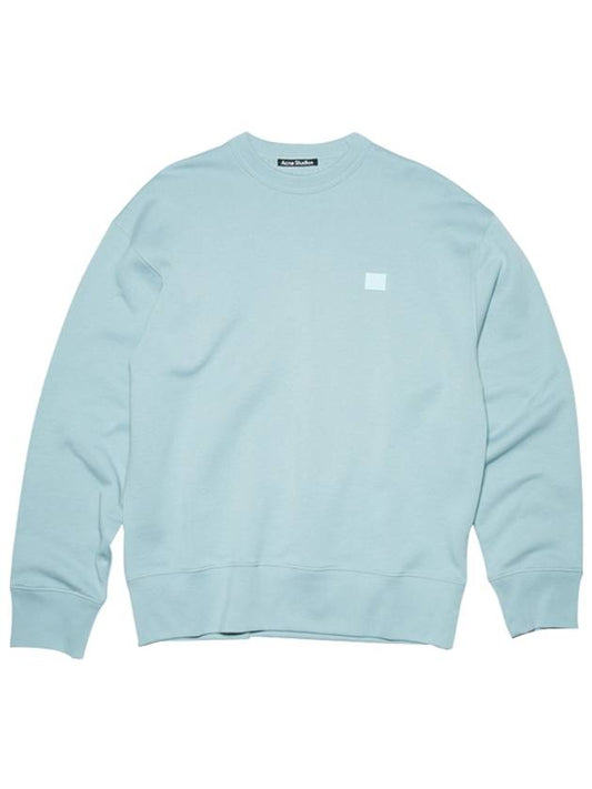 Face Patch Sweatshirt Ice Blue - ACNE STUDIOS - BALAAN 2