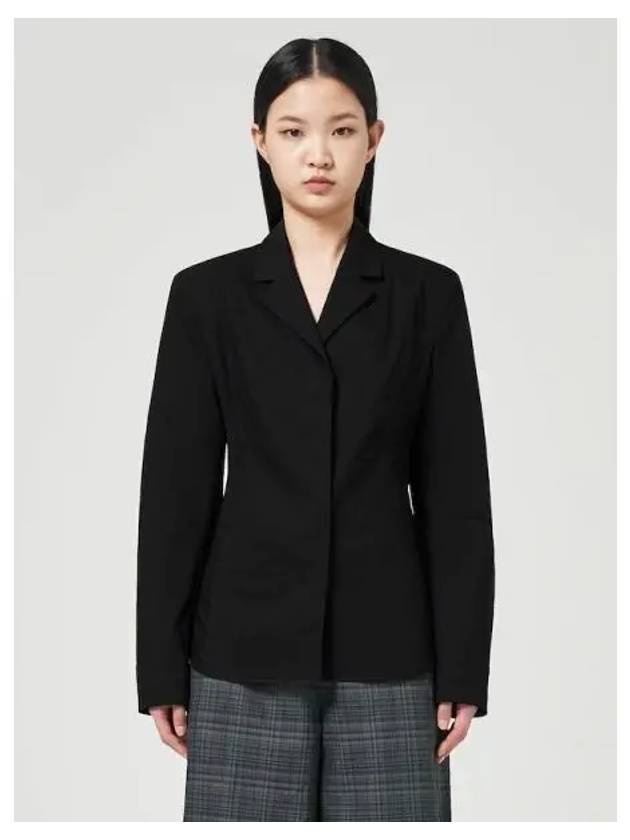 Back cutout string detail jacket jumper shirt black domestic product GM0024030542357 - JUUN.J - BALAAN 1